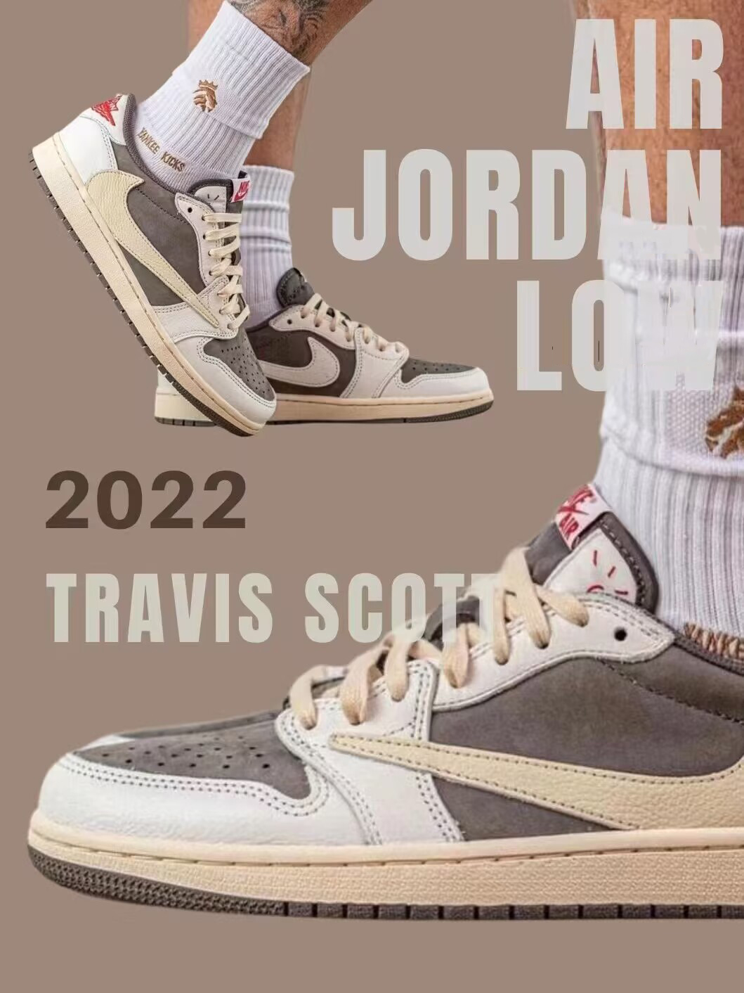 NIKE ナイキ Air Jordan TRAVIS SCOTT X AIR JORDAN 1 LOW OG REVERSE MOCHA