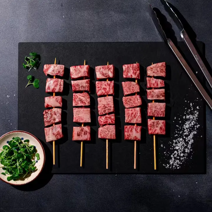 Japanese A Wagyu Striploin Skewers