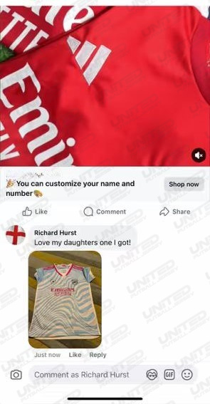 Unitedfootballkit.com |  -Customize Name, Number and Patch | Worldwide Shipping