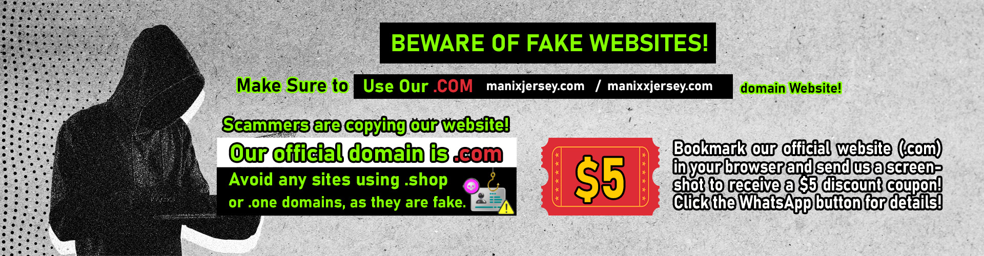 ManixJersey.com |  -Customize Name, Number and Patch | Worldwide Shipping