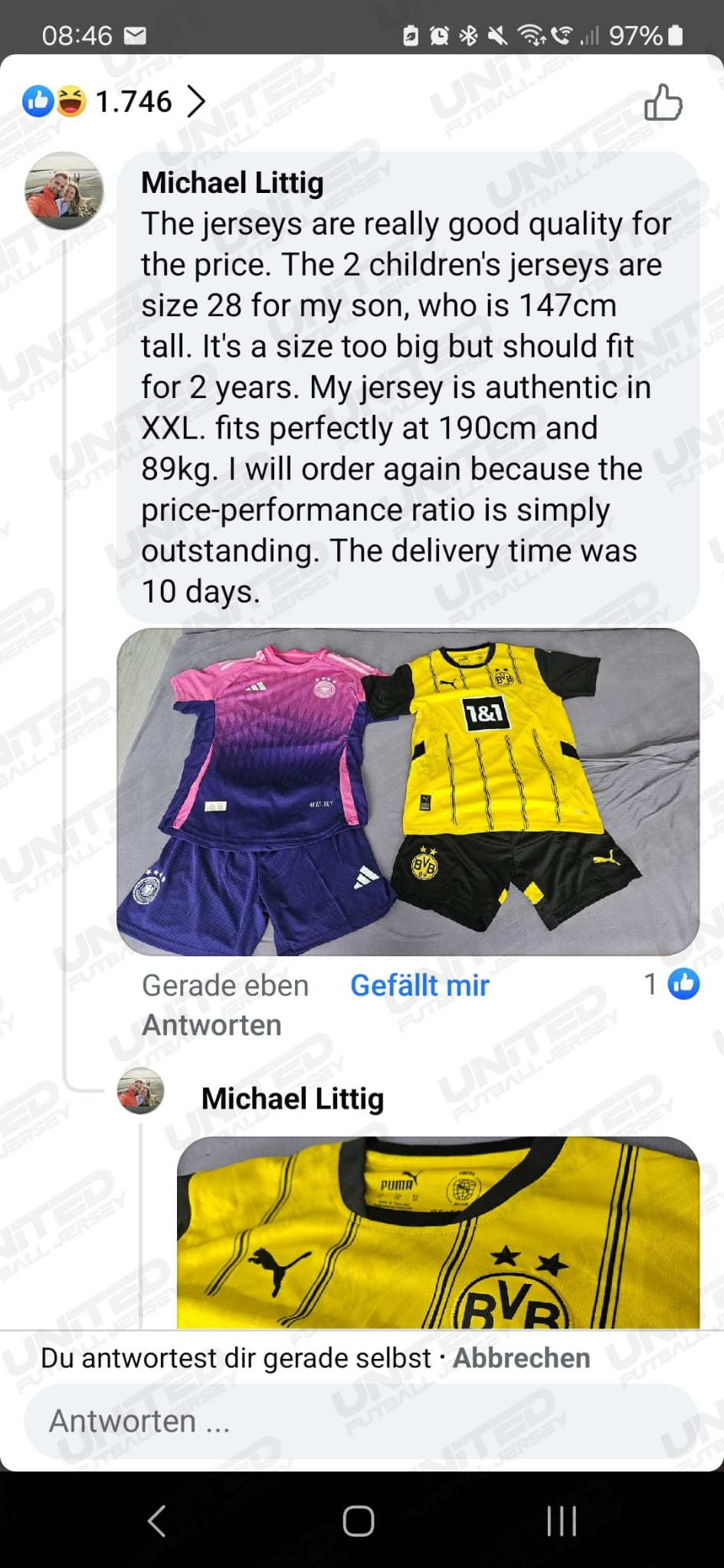 Unitedfootballkit.com |  -Customize Name, Number and Patch | Worldwide Shipping