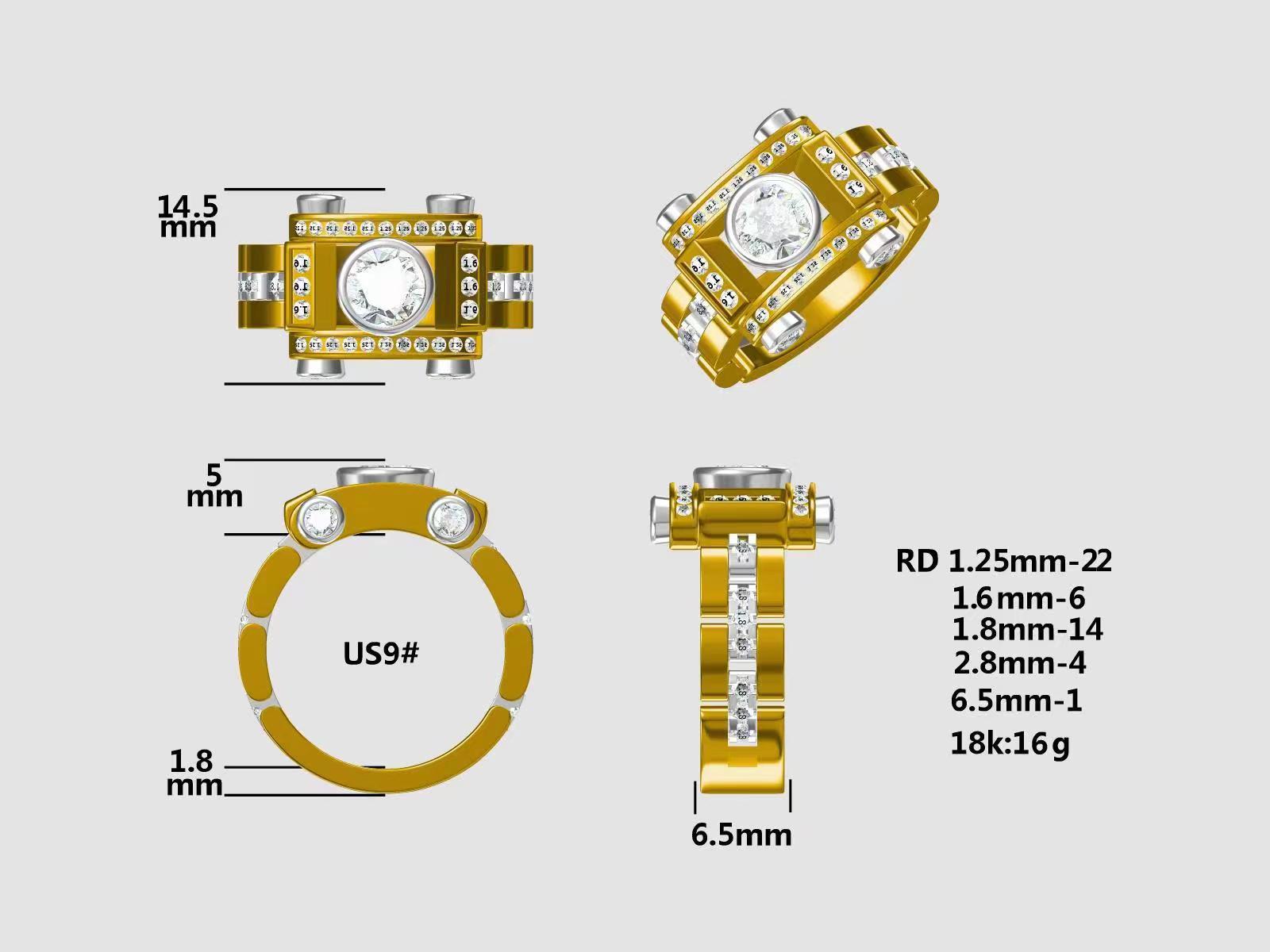 Iced out watch-Yika Jewelry