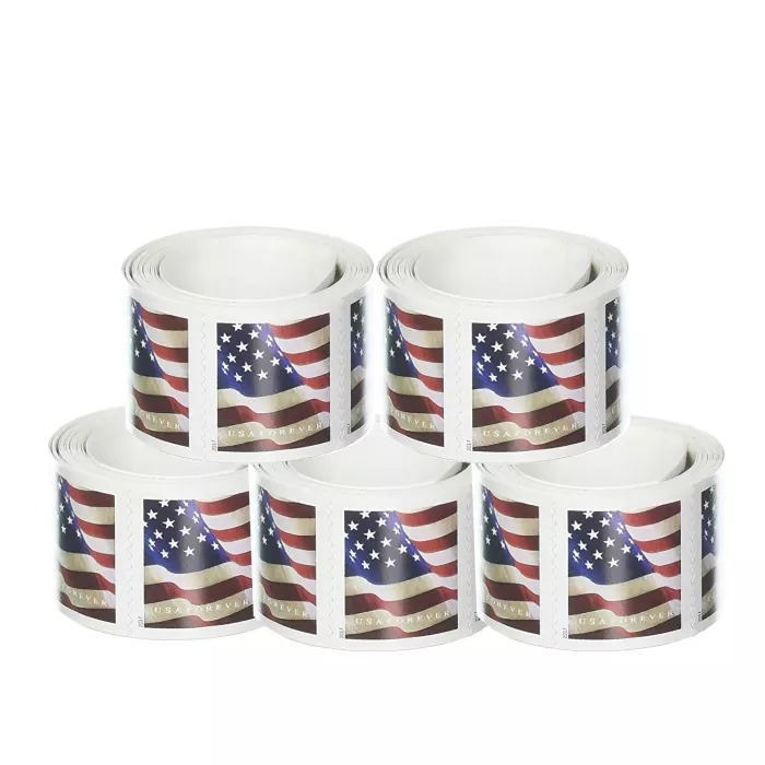 U.S. Flag 2017, 100Pcs/Rolls (500 Pcs)Stamnow.com