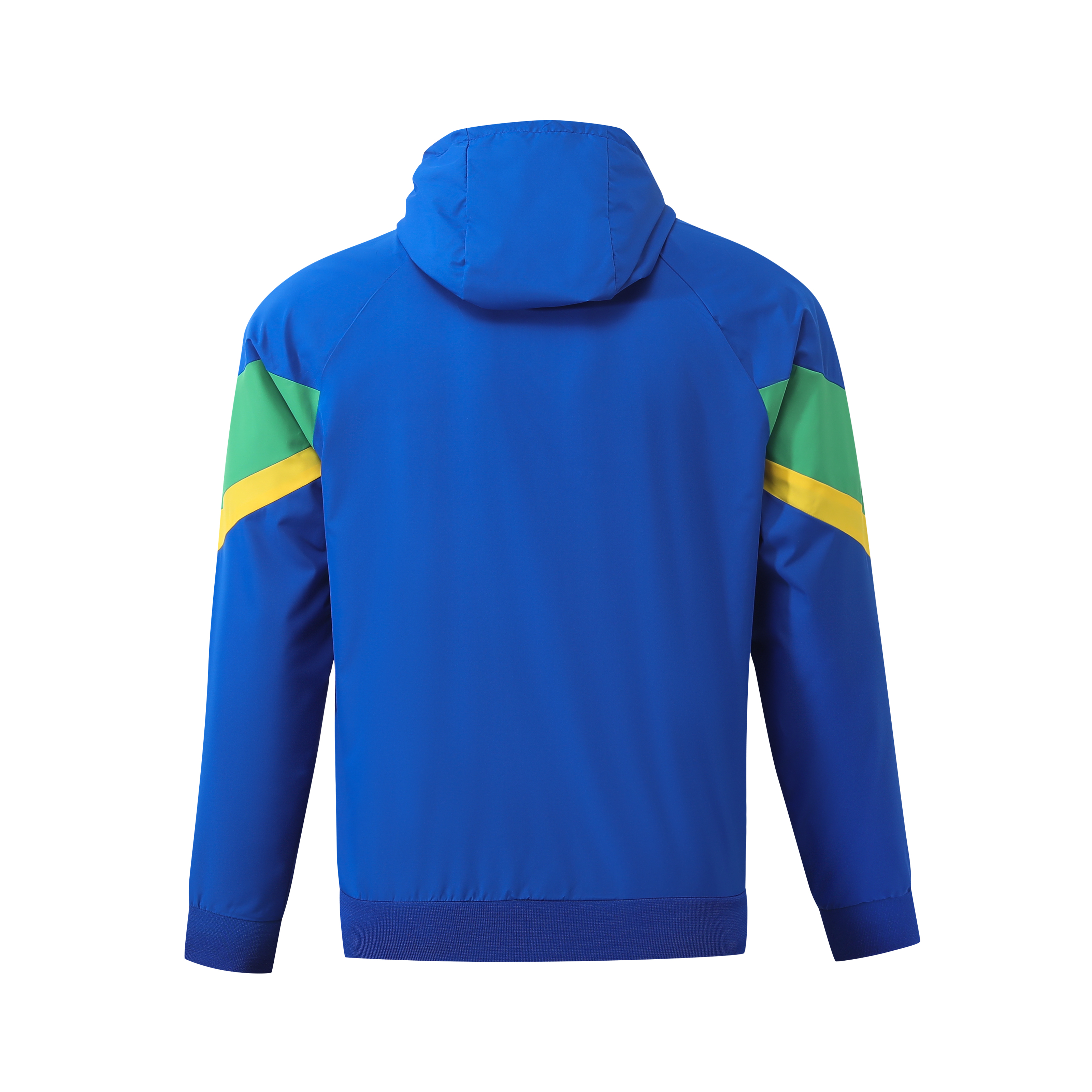 SIUjerseys-Brazil 2024 National Team Anthem Blue Hooded Windbreaker - Player Version