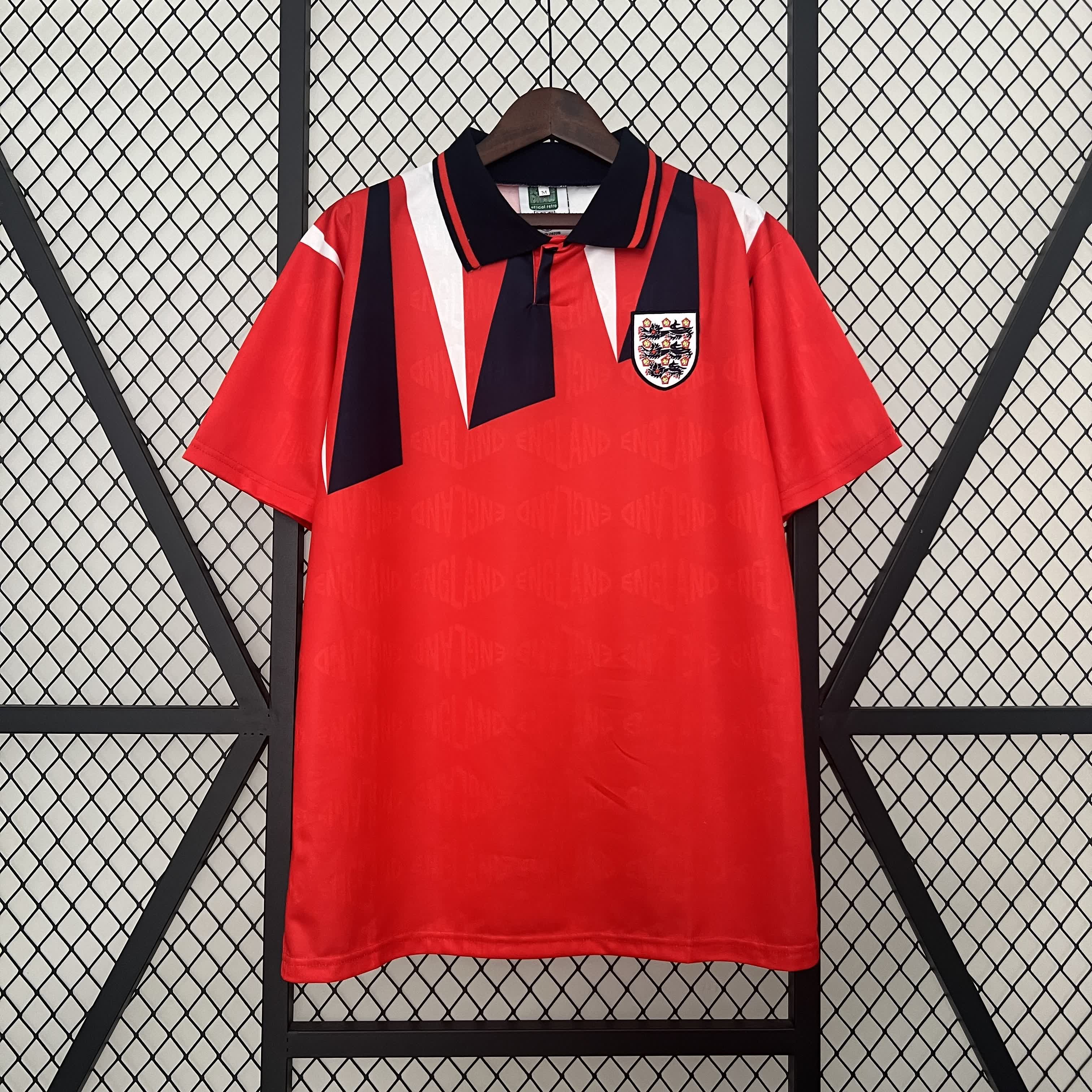 SIUjerseys-Retro England 1992 Away Jersey - Fans Version