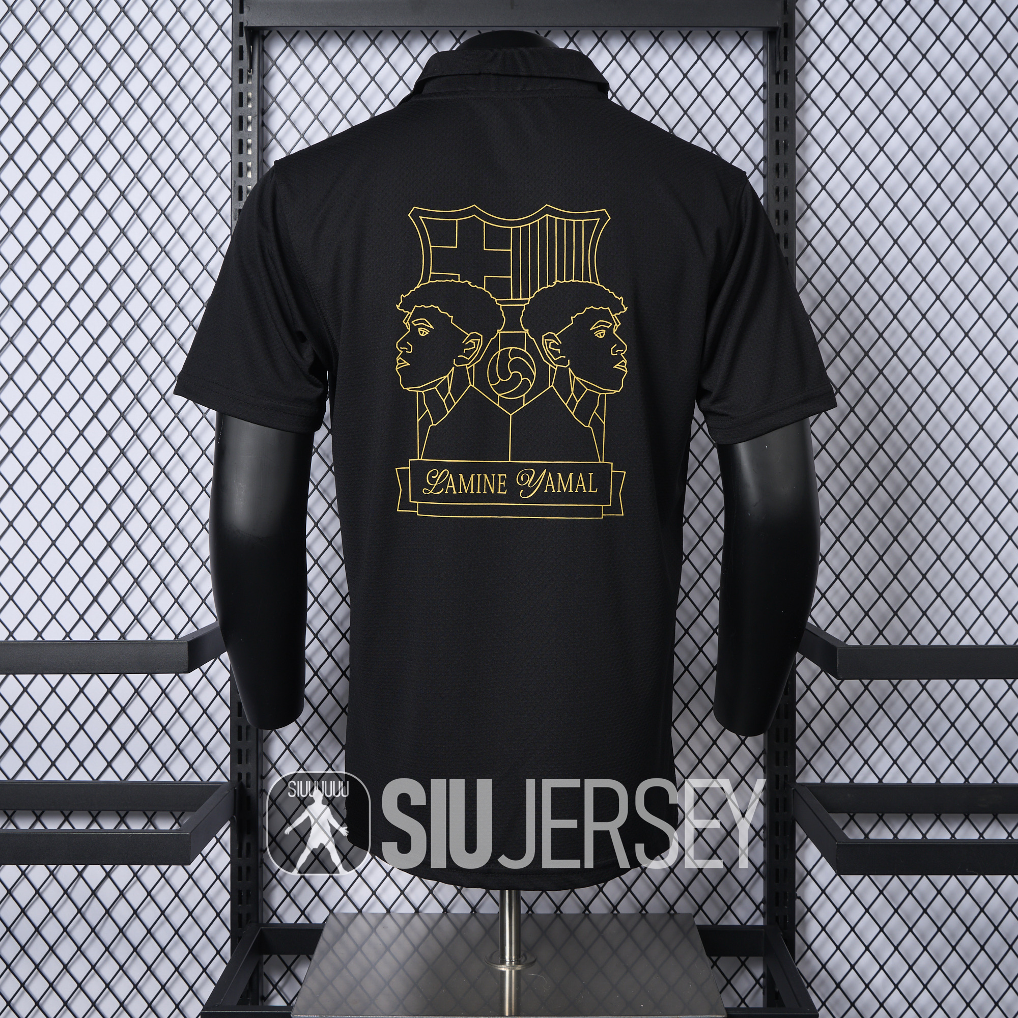 SIUjerseys-Barcelona 24-25 Yamal Anniversary Black Jersey - Player Version