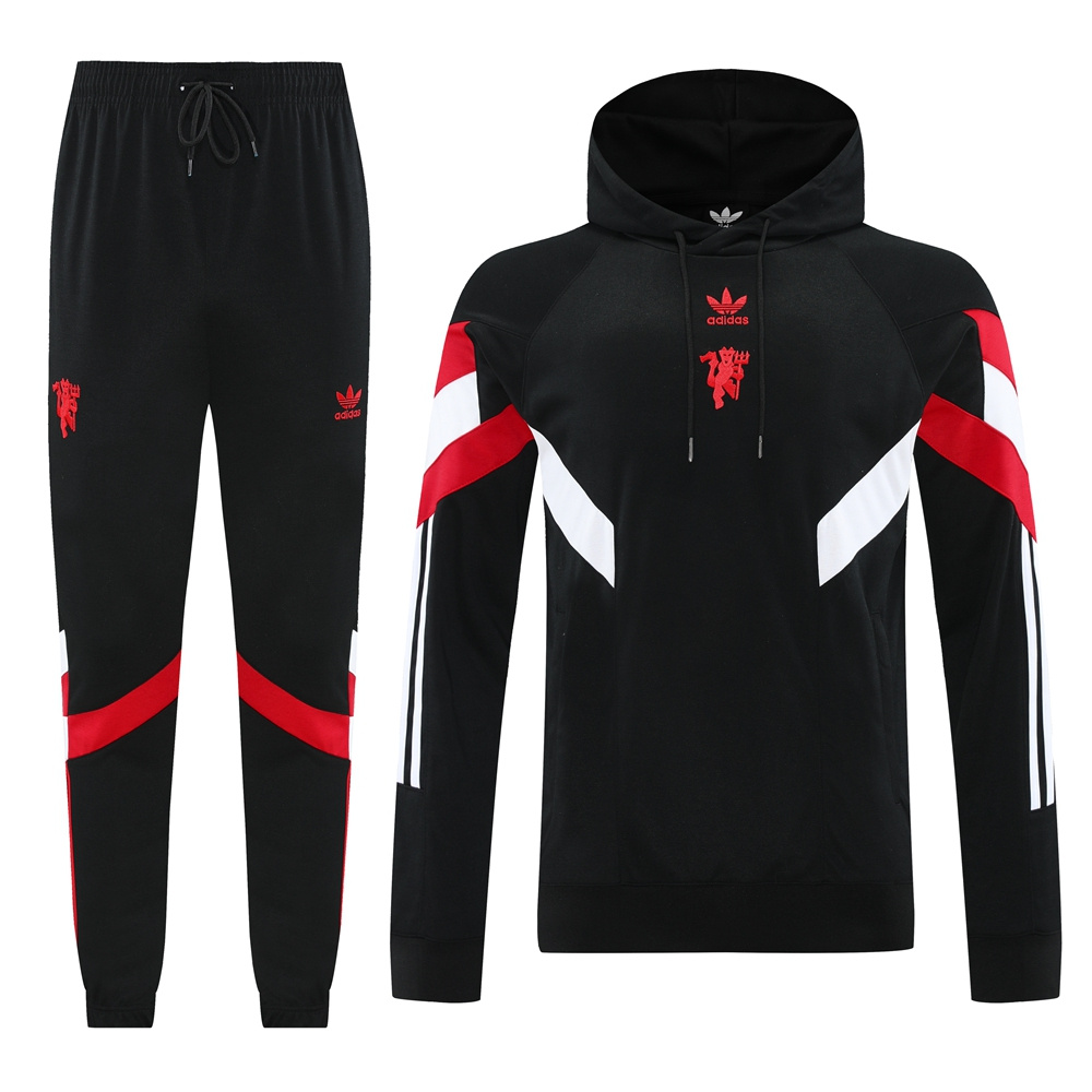 unitedfutballjersey-Manchester United 24-25 Originals LFSTLR Training Hoodie Set - Black