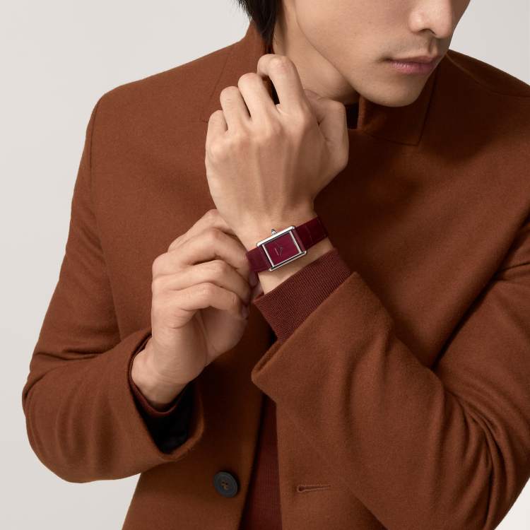 Tank Must watch large steel quartz