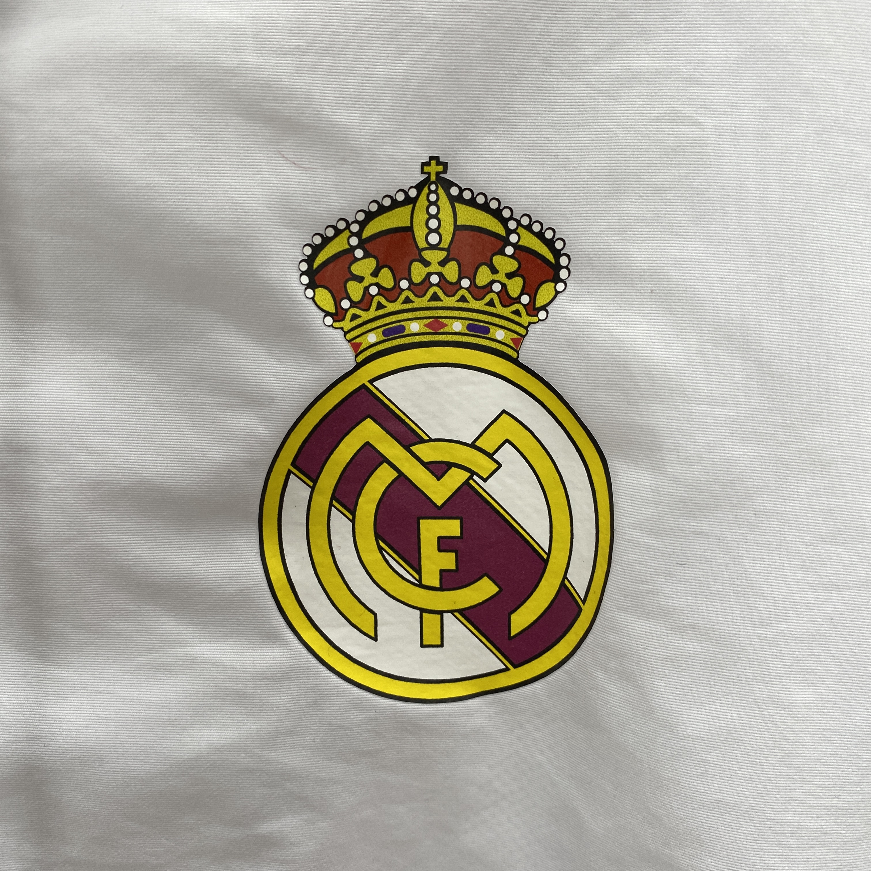 SIUjerseys-Real Madrid 24-25 Throwback Windbreaker Jacket - White & Orange