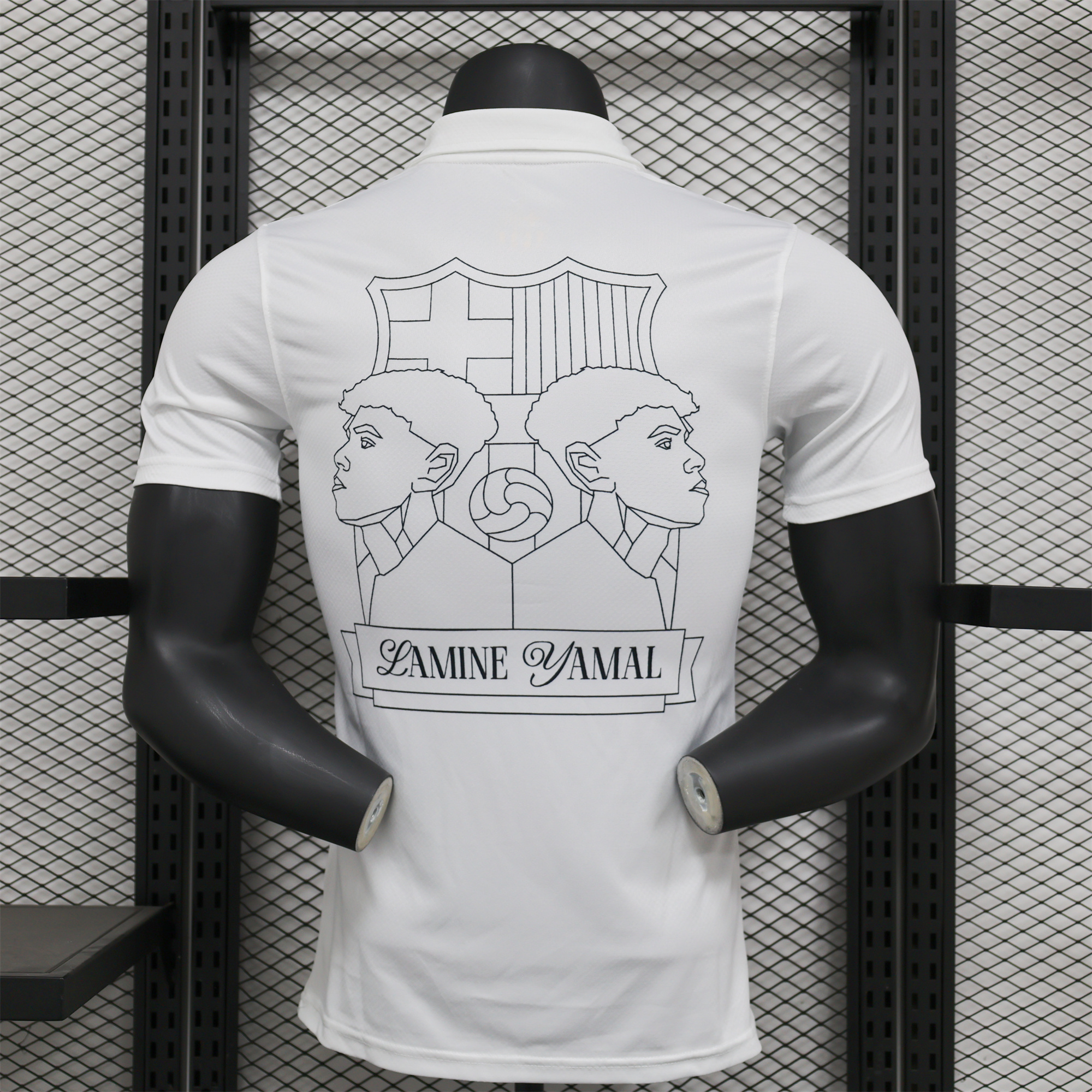 SIUjerseys-Barcelona 24-25 Yamal Anniversary White Jersey - Player Version