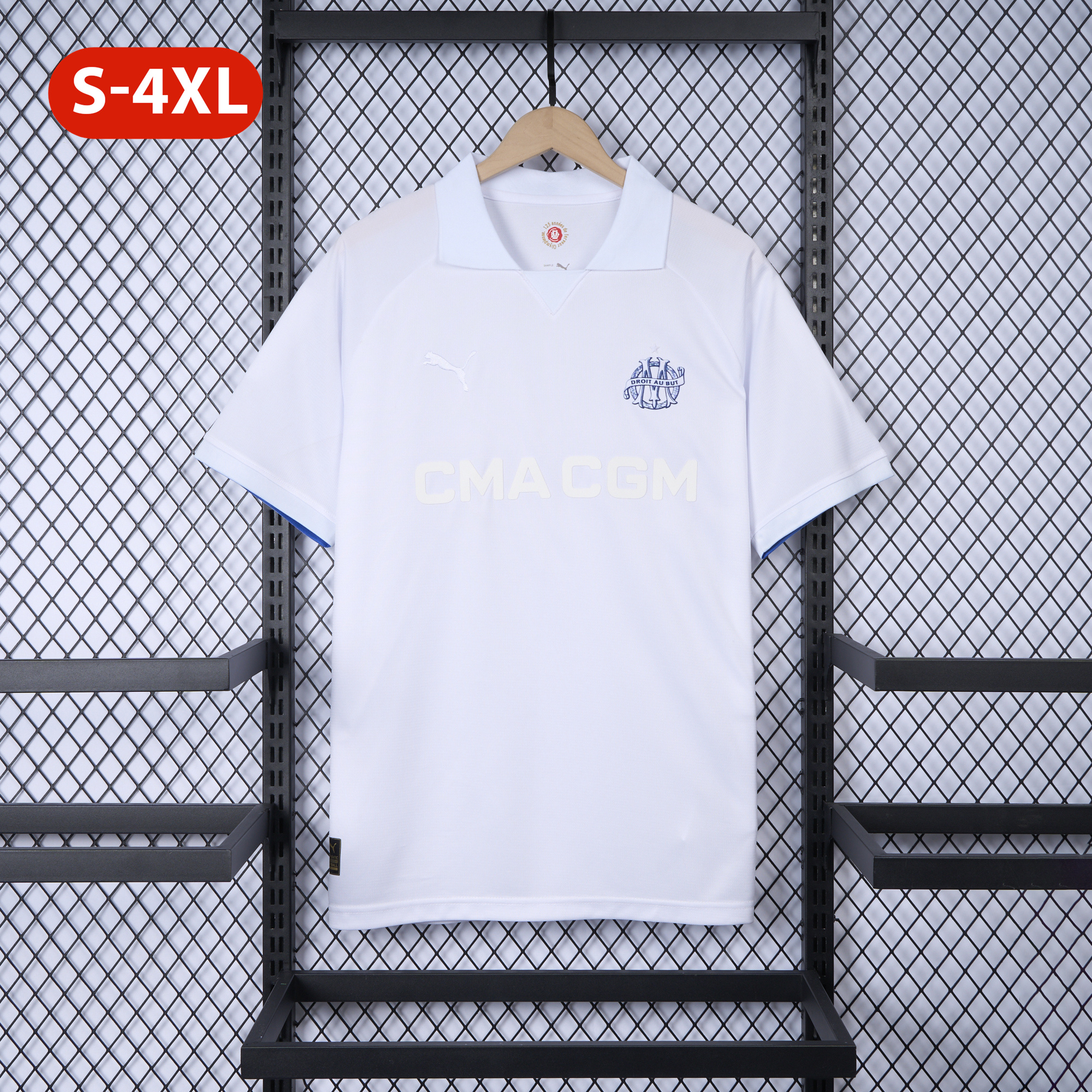 SIUjerseys-Marseille 24-25 125th Anniversary White Jersey - Fans Version