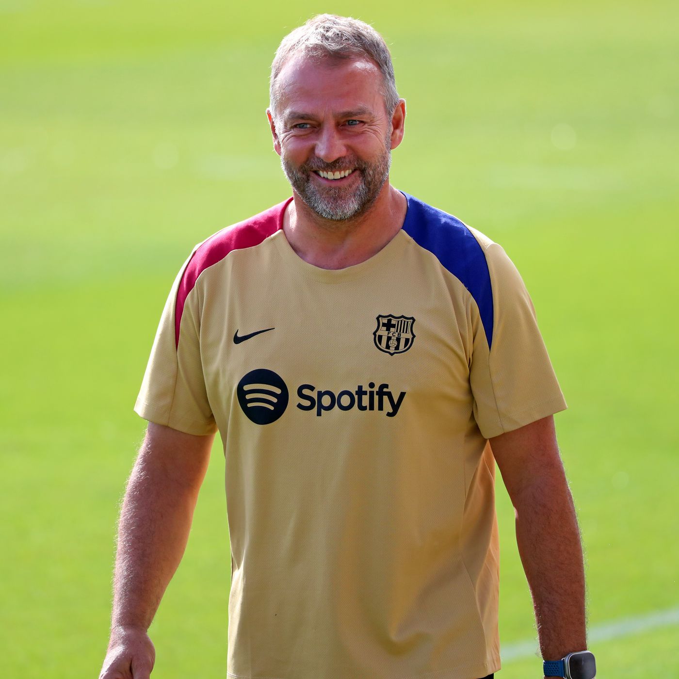 SIUjerseys-Barcelona 24-25 Frick Same Style Coach Training Shirt - Gold