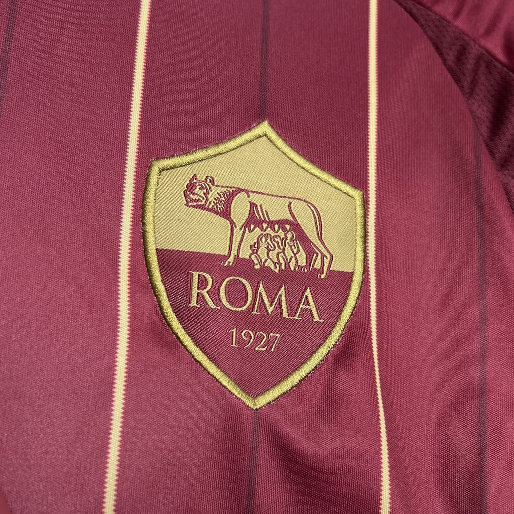 SIUjerseys-AS Roma 24-25 Home Stadium Jersey - Fans Version