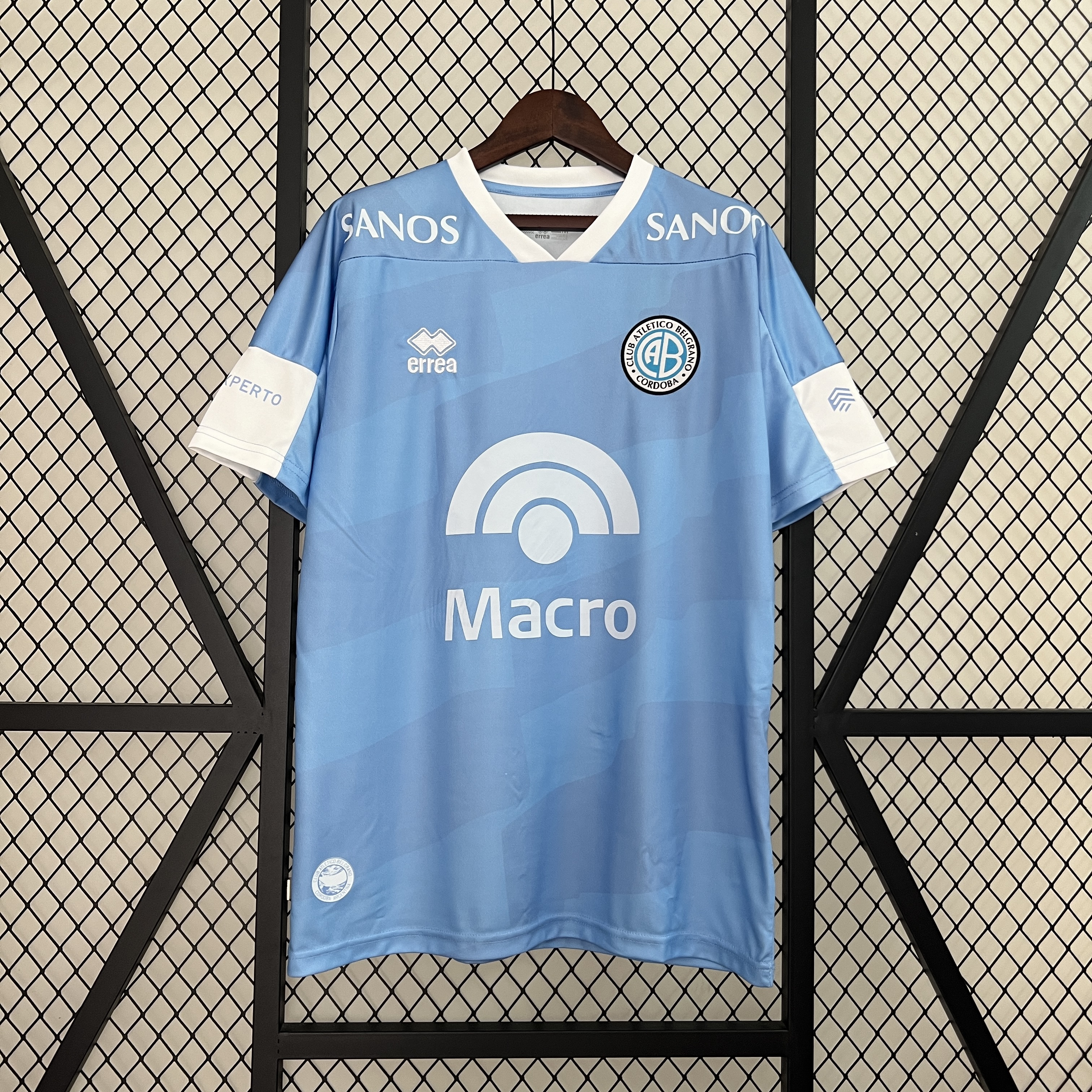 unitedfutballjersey-Belgrano 24-25 Home Stadium Jersey - Fans Version
