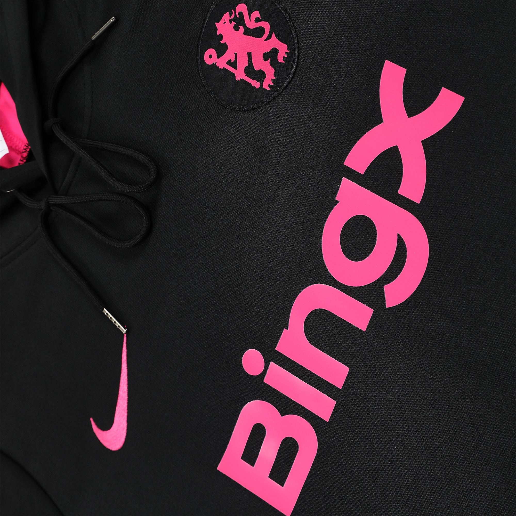 unitedfutballjersey-C.H.E.L.S.E.A 24-25 Training Hoodie Set - Black Hoodie and Black Pants