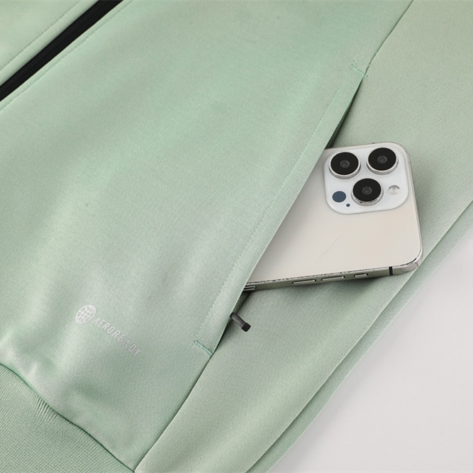 SIUjerseys-Real Madrid 24-25 Originals LFSTLR Jacket Training Tracksuit - Black and Light Green