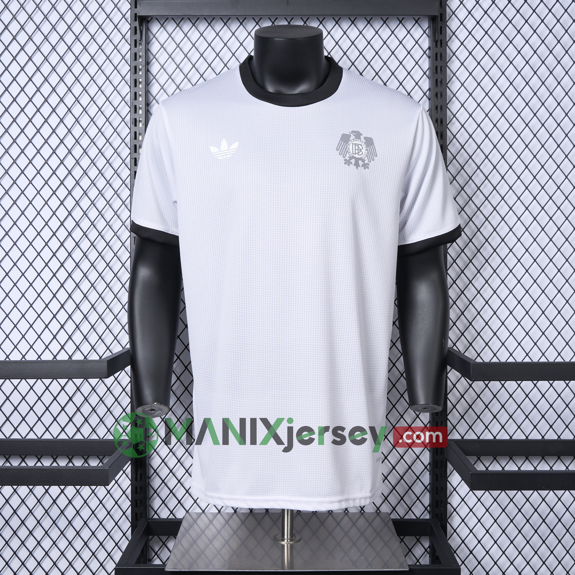 ManixJersey.com | Germany 2025 White Retro Style Jersey - Player Version -Customize Name, Number and Patch | Worldwide Shipping