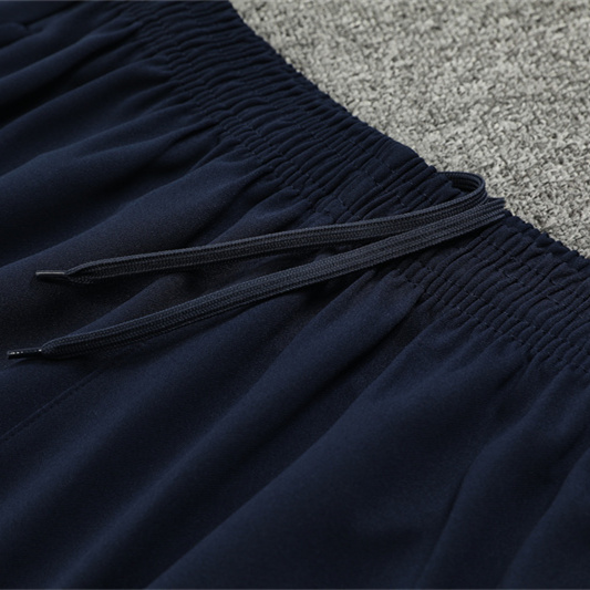 SIUjerseys-Marseille 24-25 Kids Long Sleeve Training Set - Royal Blue