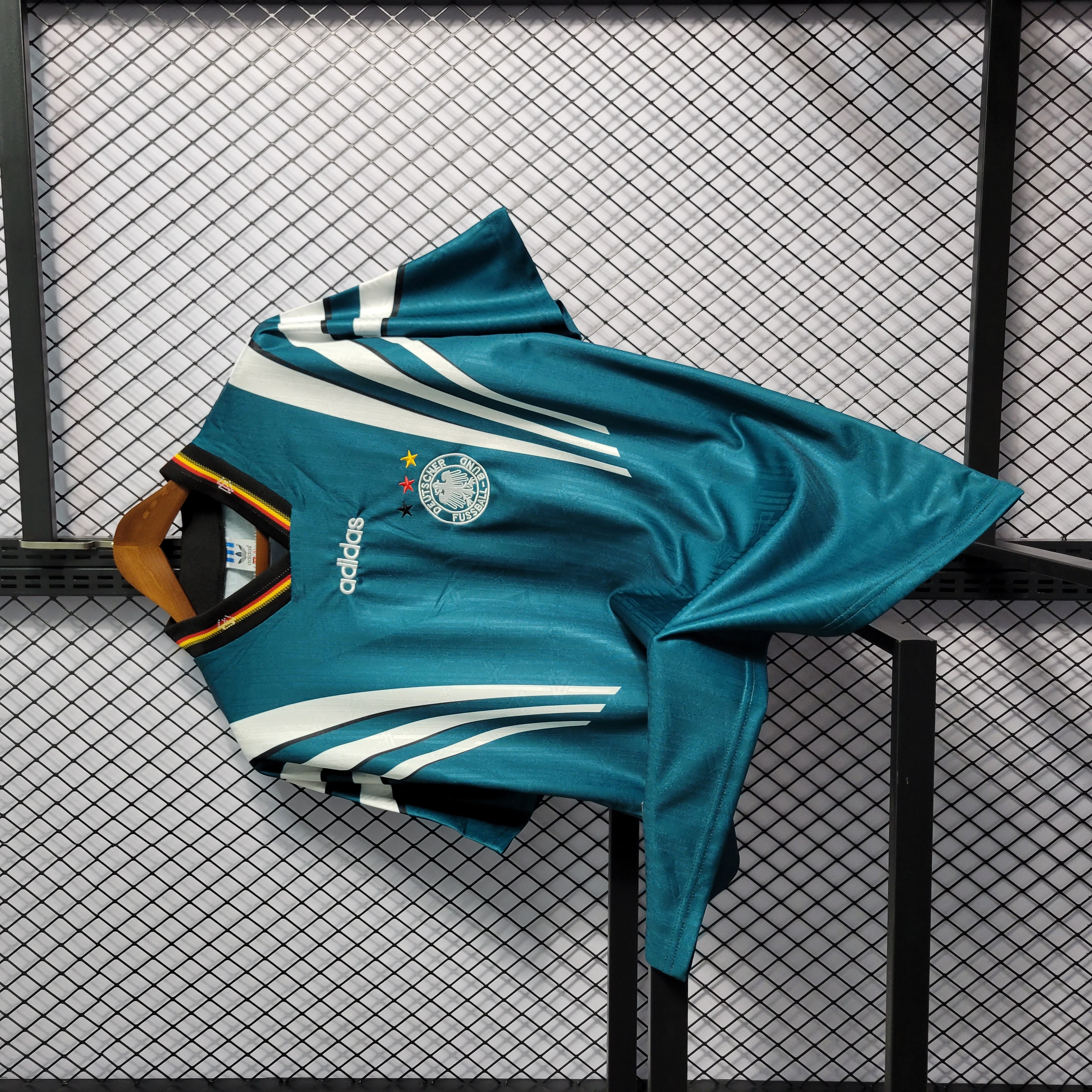 SIUjerseys-Retro Germany 1996 Away Stadium Jersey