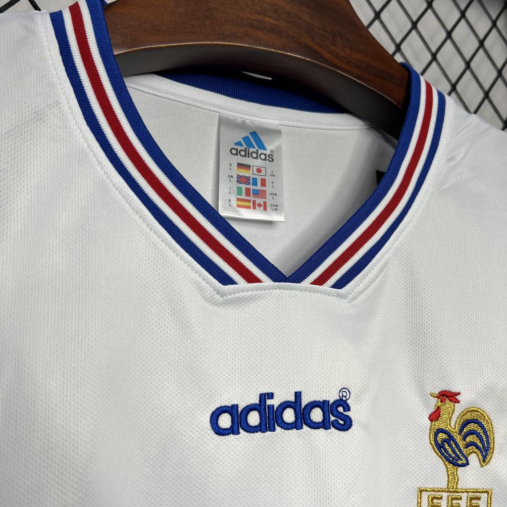 SIUjerseys-Retro France 1996 Away Jersey
