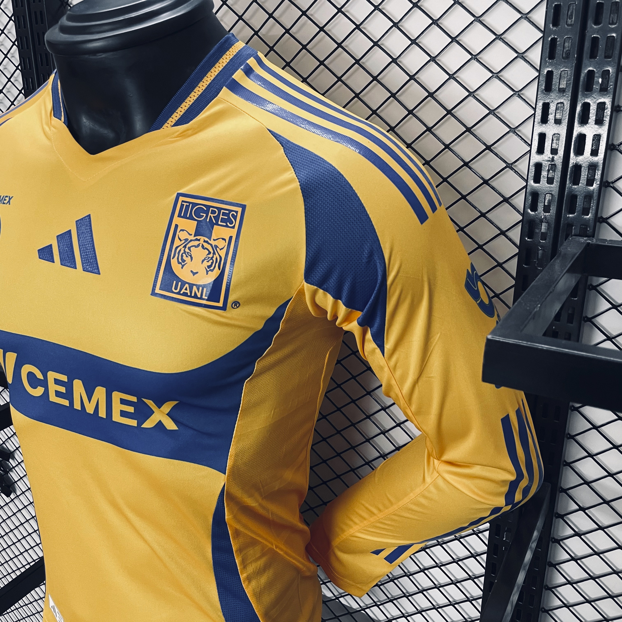 Higojerseys-Tigres UANL 24-25 Home Long Sleeves Jersey - Player Version