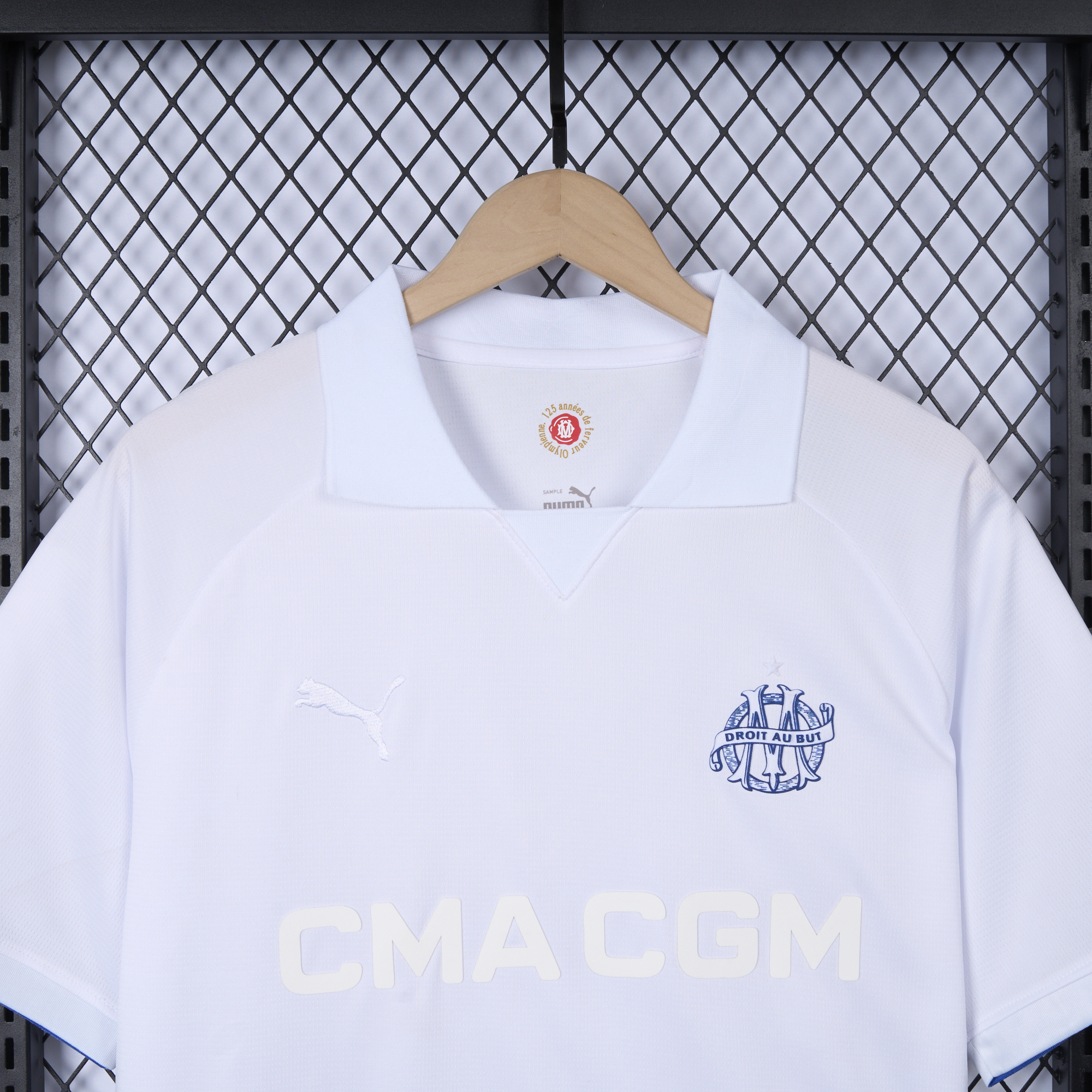 SIUjerseys-Marseille 24-25 125th Anniversary White Jersey - Fans Version
