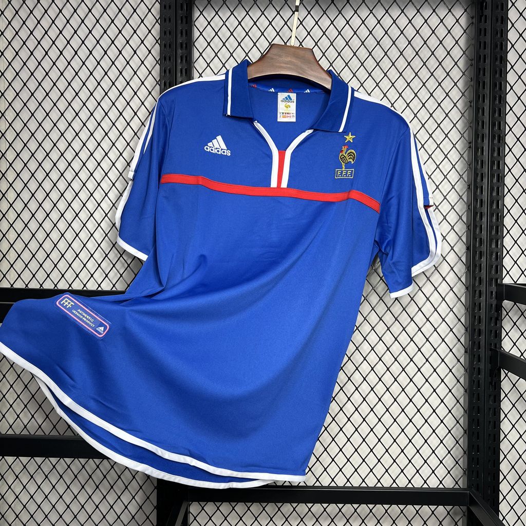 unitedfutballjersey-Retro France 2000 Home Stadium Jersey