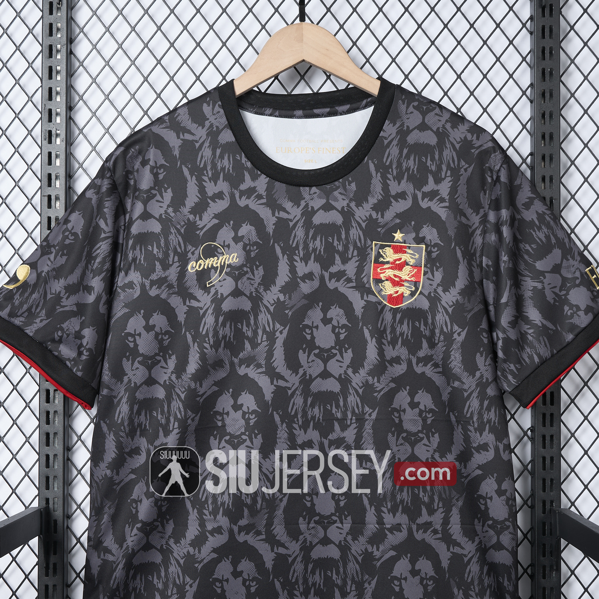 SIUjerseys-England 2024 Black The Lions Special Edition Jersey - Fans Version