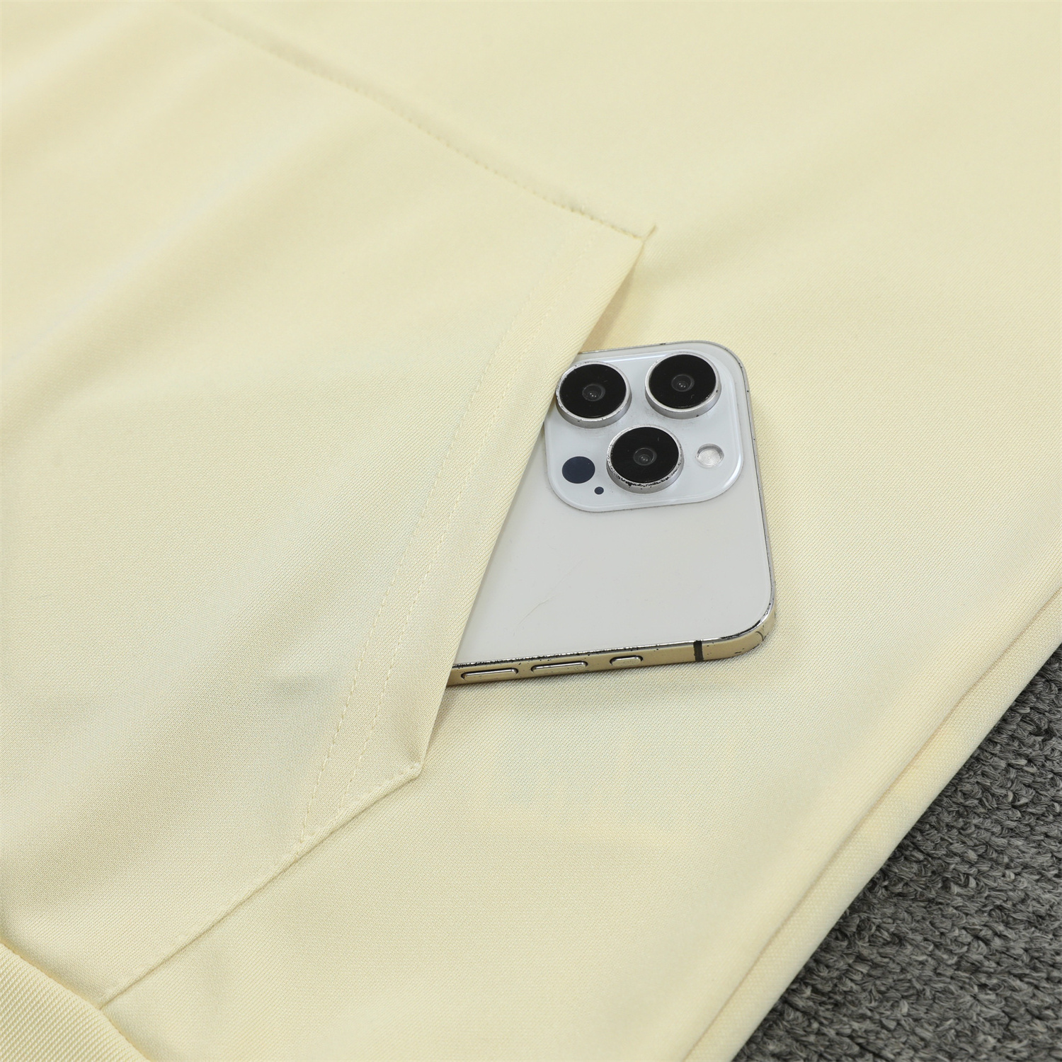 SIUjerseys-Inter Milan 24-25 Training Hoodie Set - Yellow Hoodie and Blue - Gray Pants