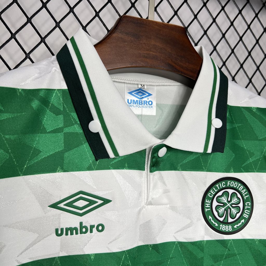unitedfutballjersey-Retro Celtic 1989-91 Home Stadium Jersey