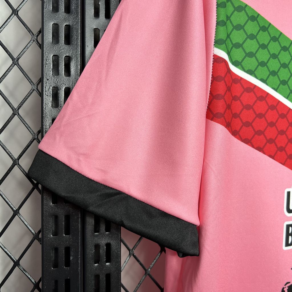 unitedfutballjersey-Club Deportivo Palestino 24-25 Pink Graffiti Jersey - Fans Version