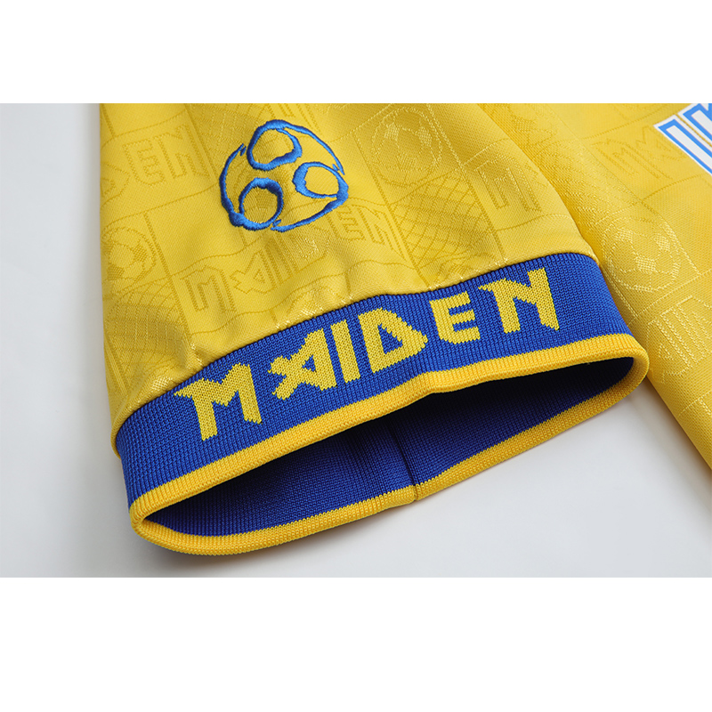 SIUjerseys-Retro Iron Maiden 2008 Yellow Jersey