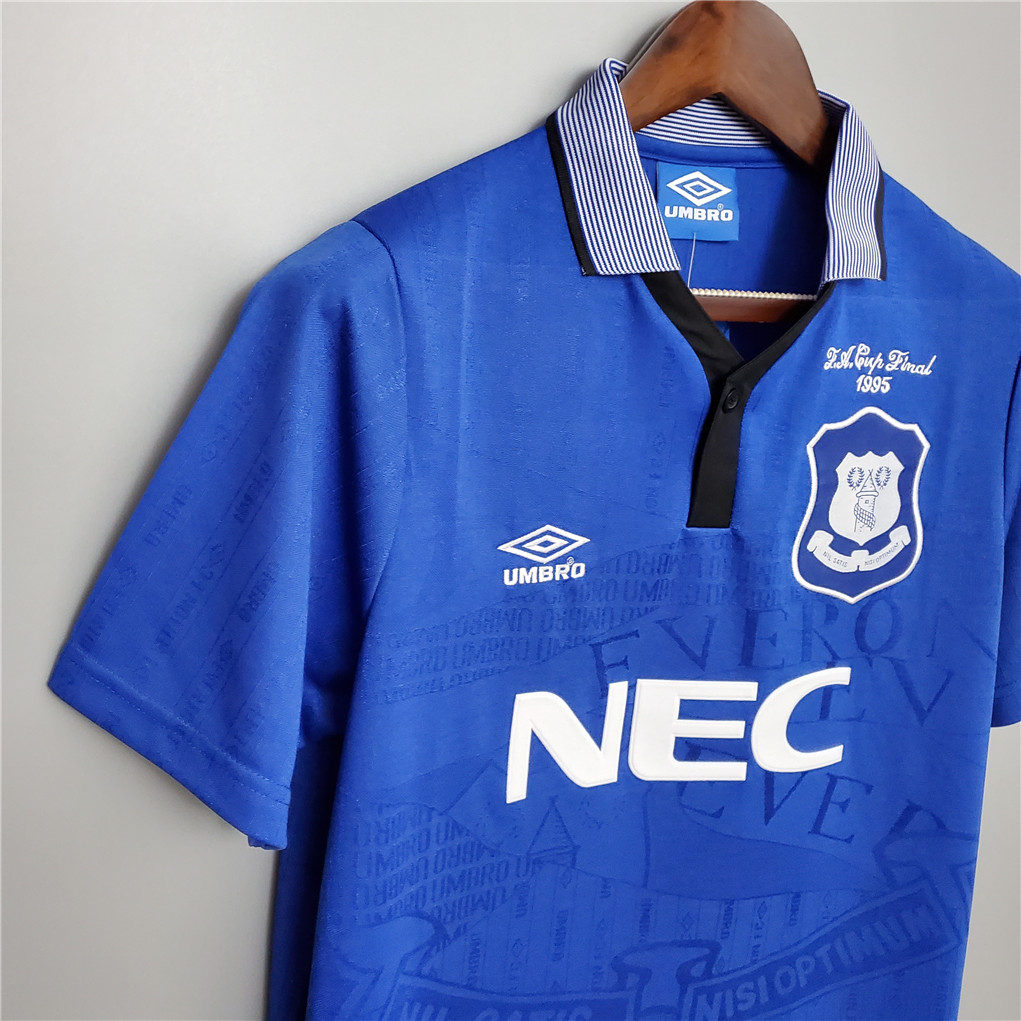 SIUjerseys-Retro Everton 1995 FA Cup Final Jersey