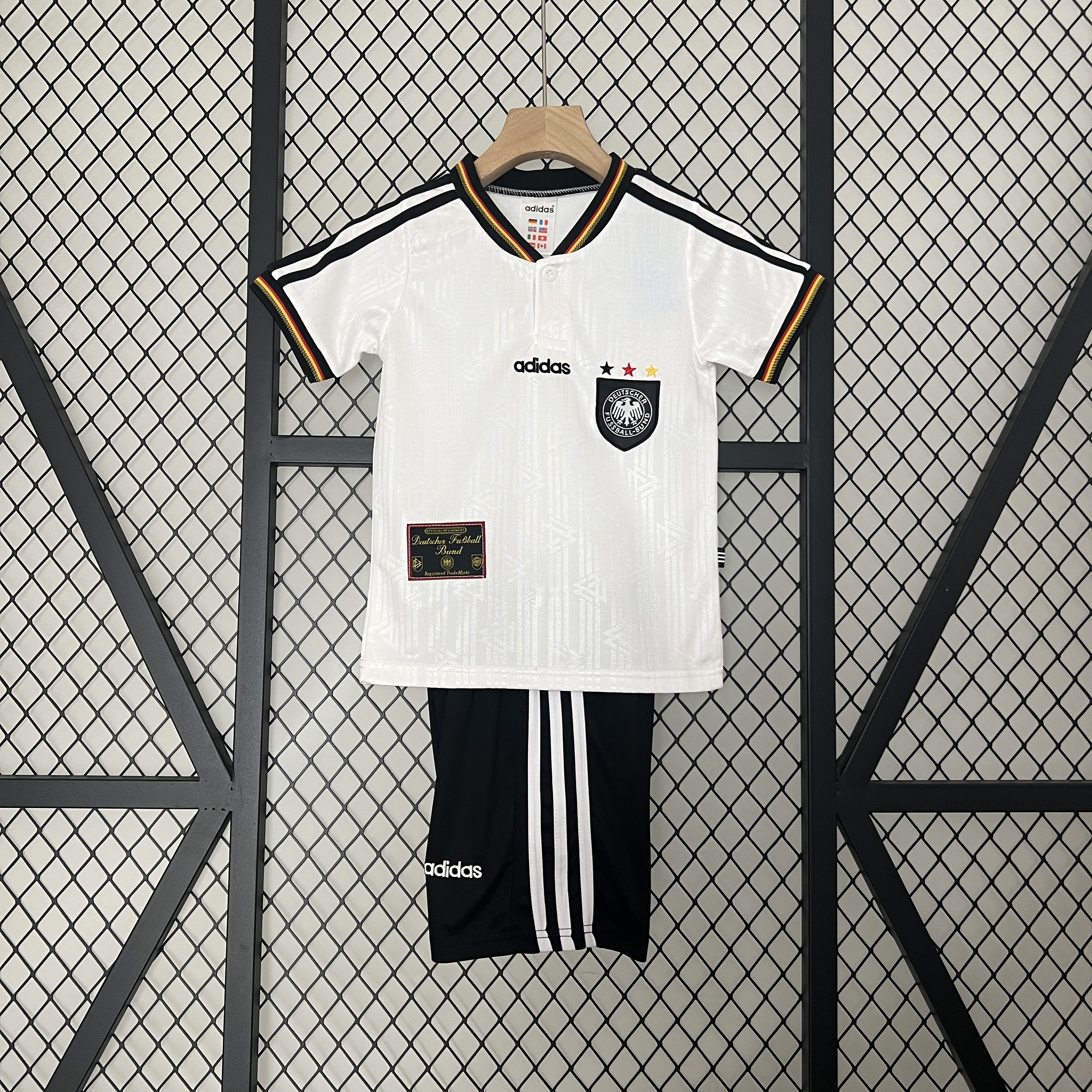 SIUjerseys-Retro Germany 1996 Home Stadium Kids Kit