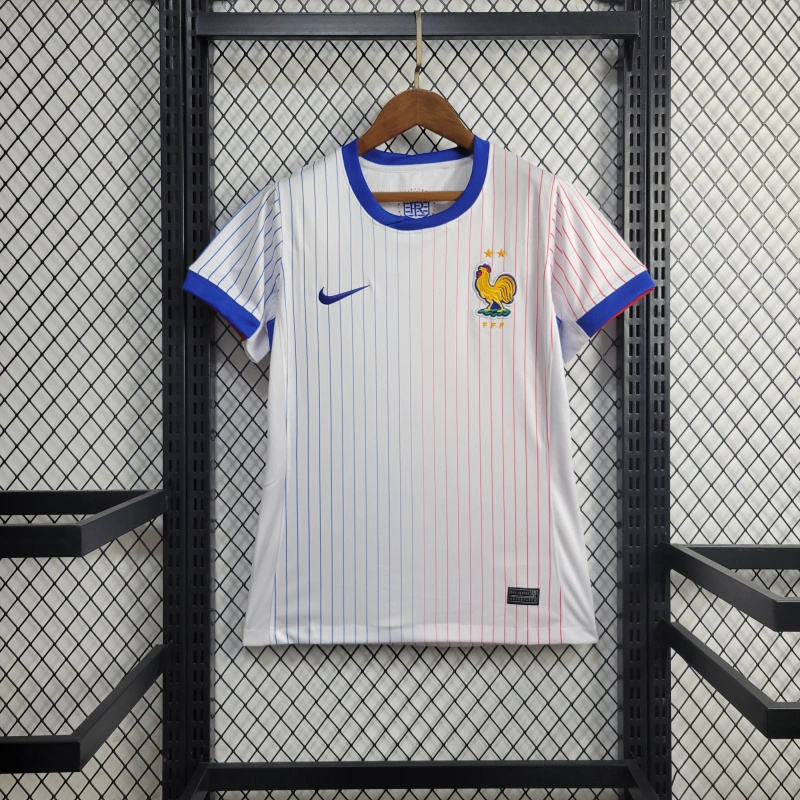 JerseysGala.com | Women's France 2024 Away Stadium Jersey -Customize Name, Number and Patch | Worldwide Shipping