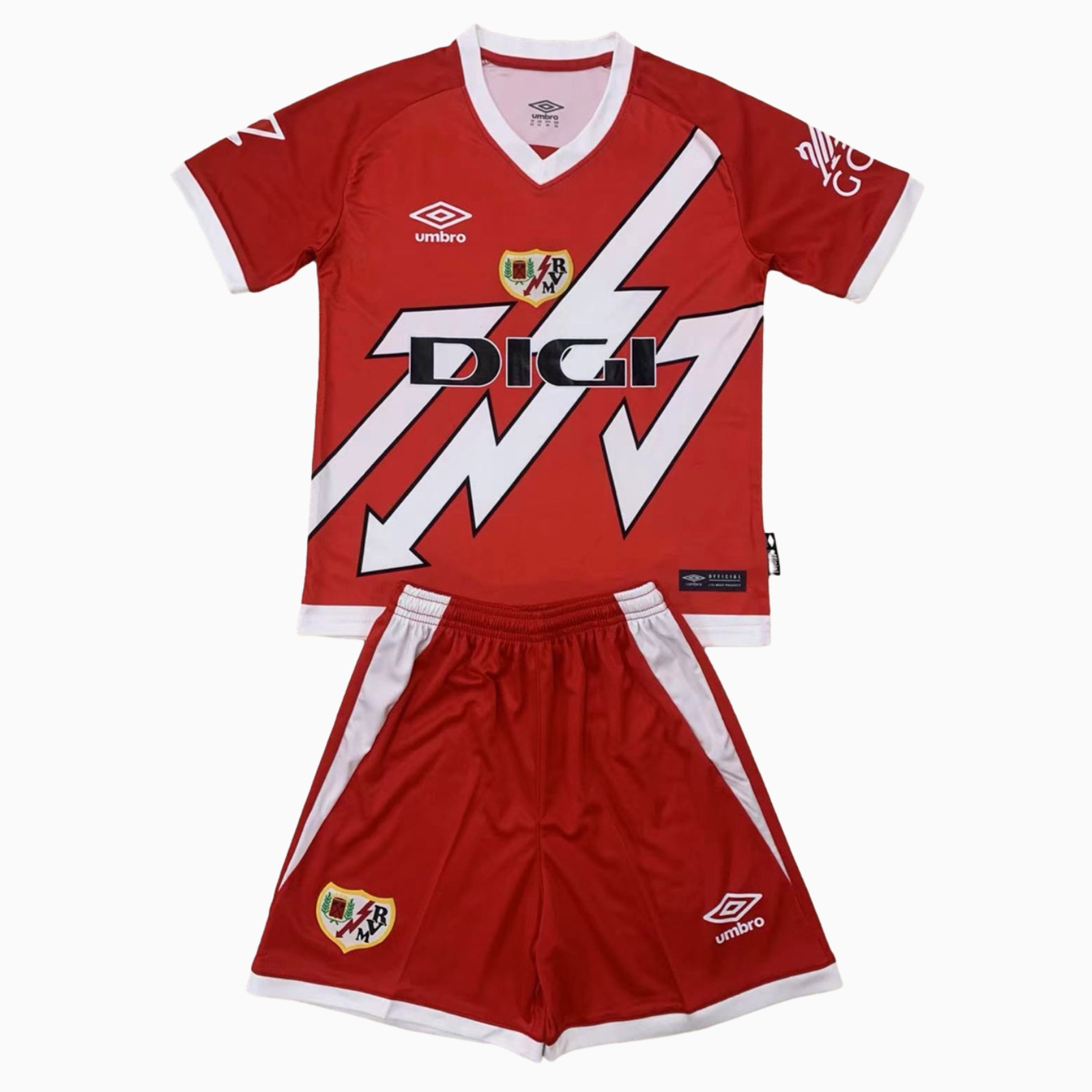 SIUjerseys-Rayo Vallecano 24-25 Away Men's Adult Jersey Set - Fans Version
