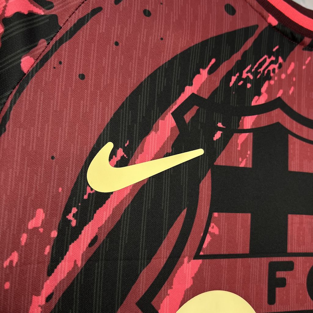 SIUjerseys-Barcelona 24-25 Red Crest Special Edition Jersey - Fans Version