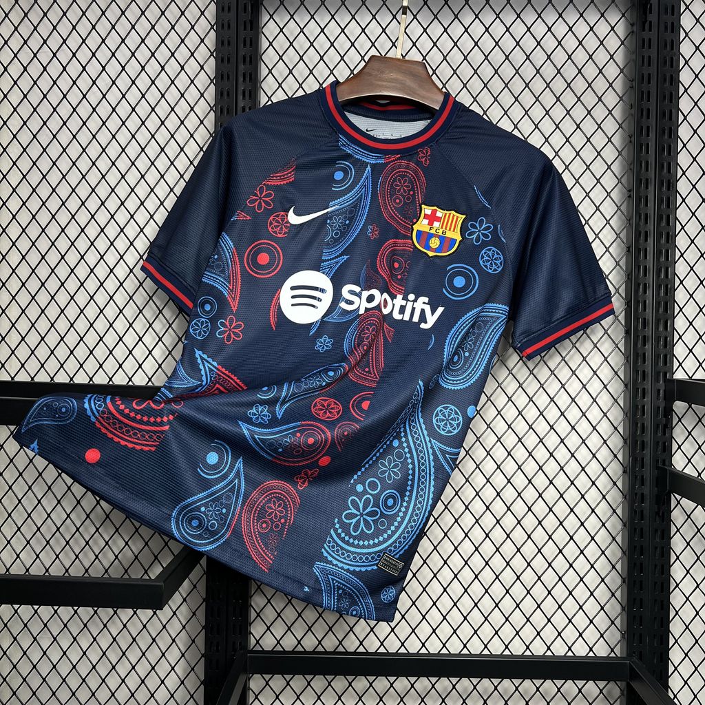 SIUjerseys-Barcelona 24-25 Blue Speical Jersey - Fans Version