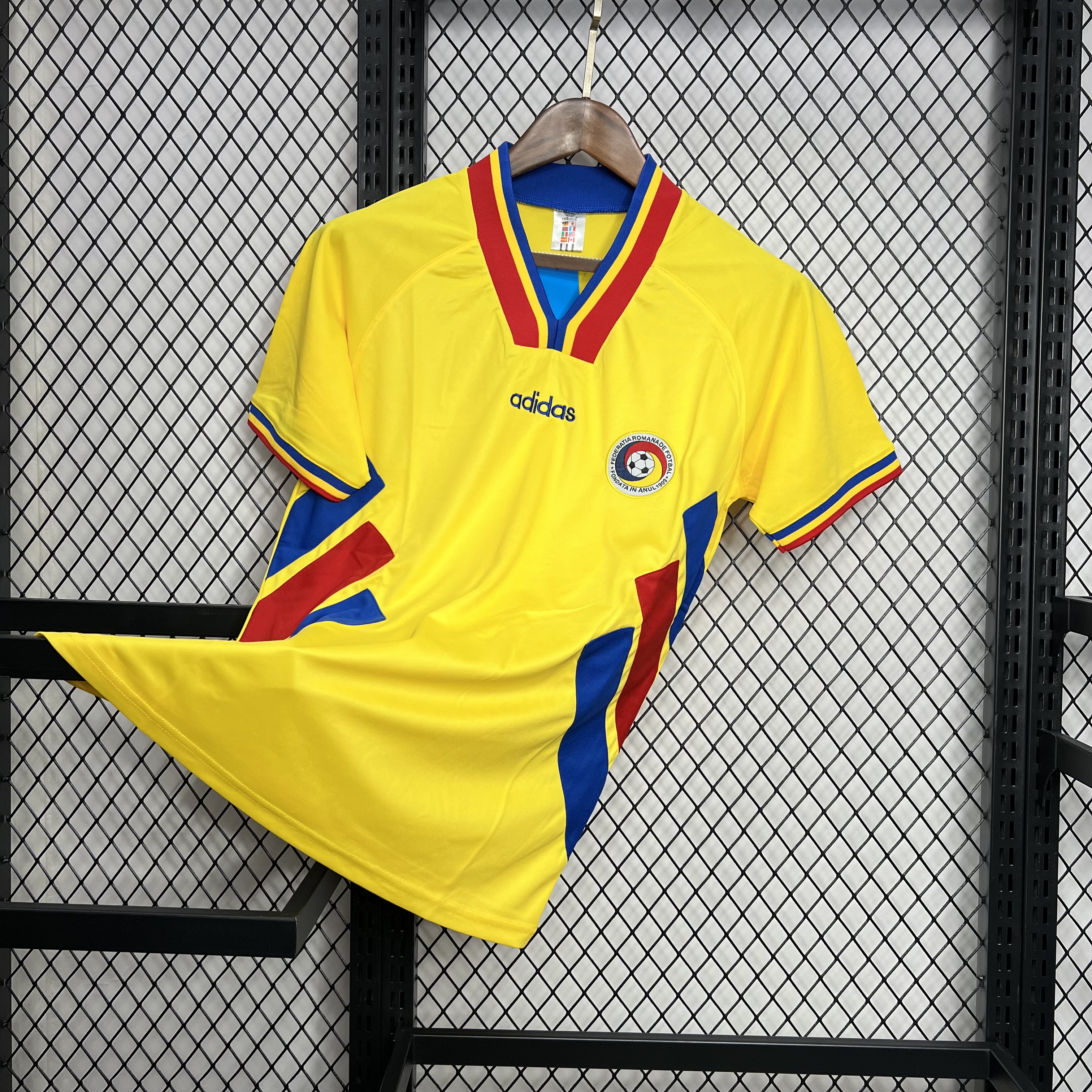 SIUjerseys-Retro Romania 1994 Home Stadium Jersey