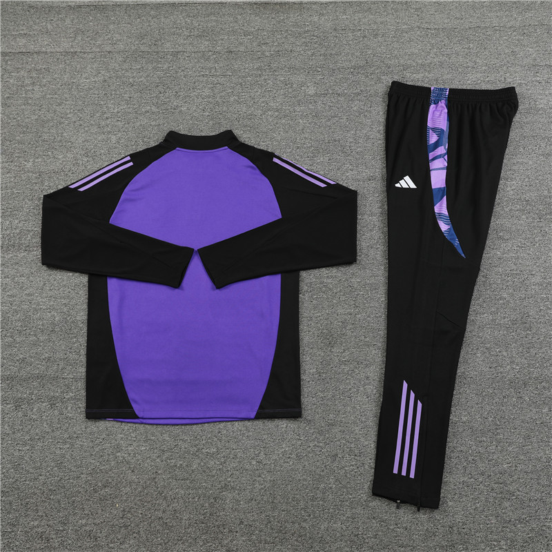 SIUjerseys-Germany 2024 Long Sleeve Training Set - Purple With Black