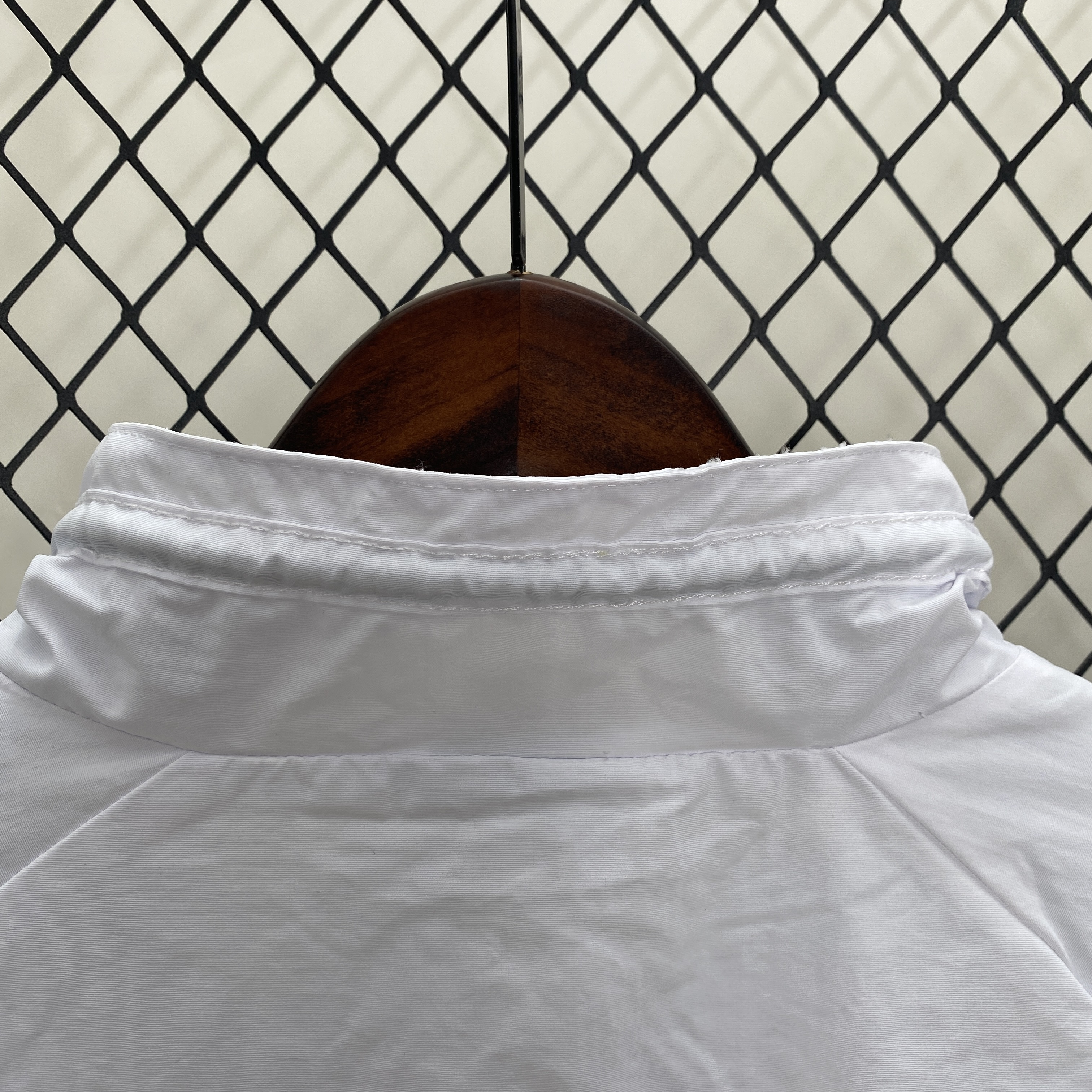 SIUjerseys-Real Madrid 24-25 Throwback Windbreaker Jacket - White & Orange