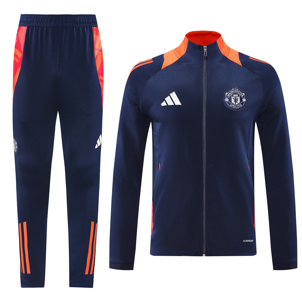 SIUjerseys-Manchester United 24-25 Jacket Training Tracksuit - Royal Blue