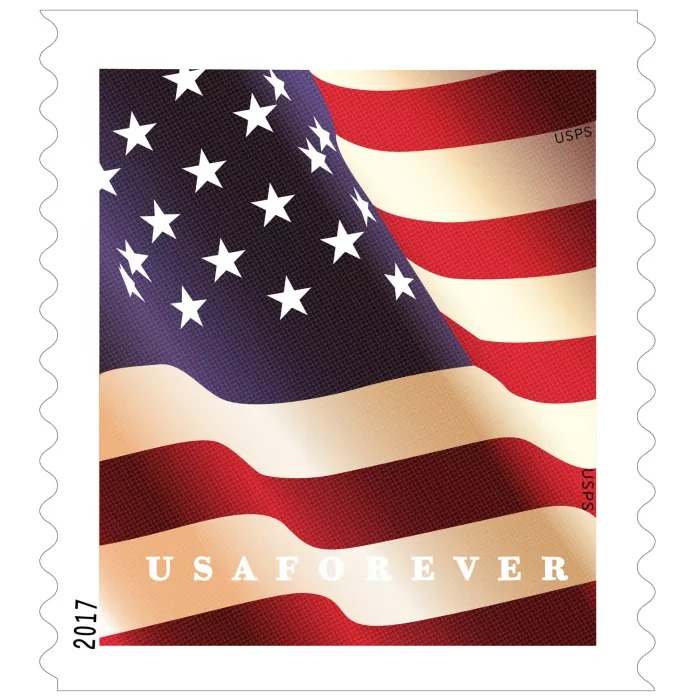 U.S. Flag 2017 First Class Roll of 100 (5000 Pcs)Stamnow.com