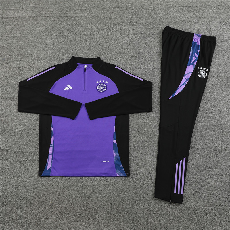 SIUjerseys-Germany 2024 Long Sleeve Training Set - Purple With Black