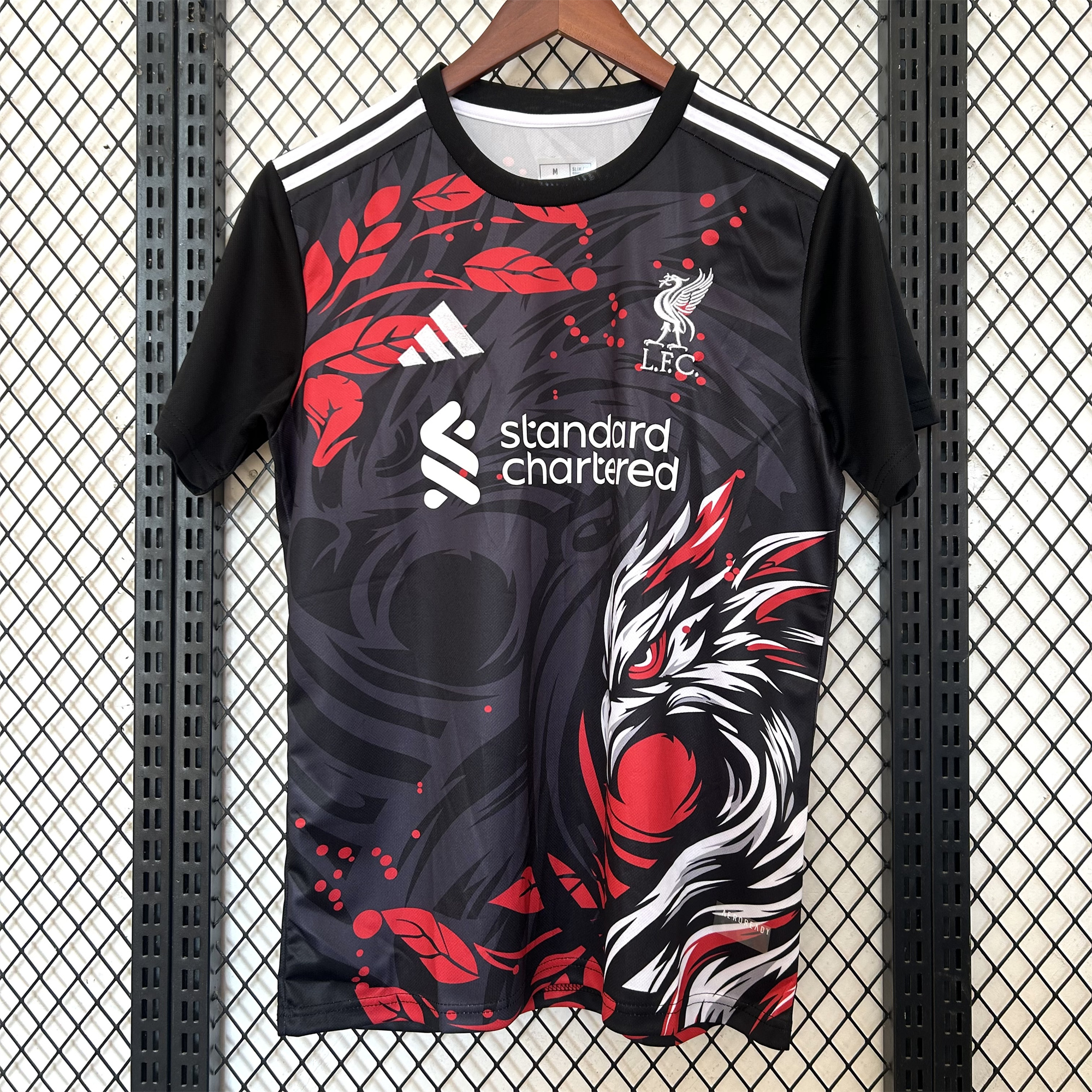 JerseysGala.com | Liver.pool 24-25 Black Fire Phoenix Special Edition Jersey - Fans Version -Customize Name, Number and Patch | Worldwide Shipping
