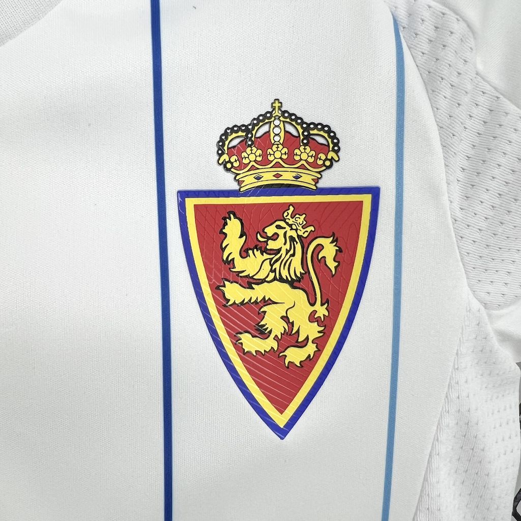 SIUjerseys-Real Zaragoza 24-25 Home Kids Kit