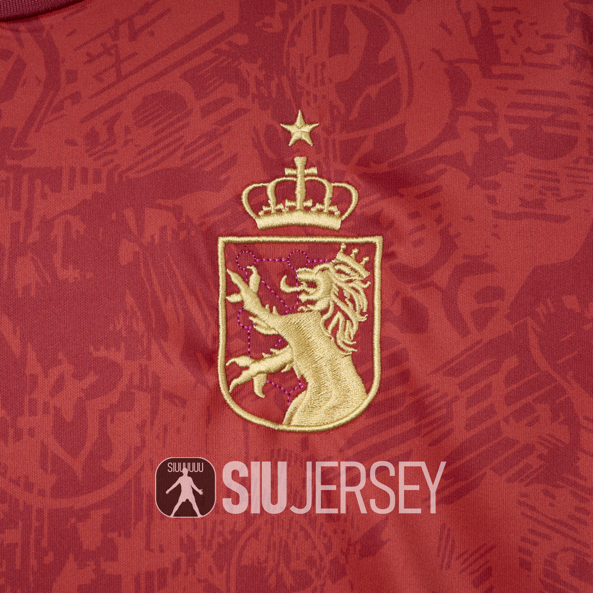 SIUjerseys-Spain 2024-25 COMMA Red Special Edition Jersey - Fans Version