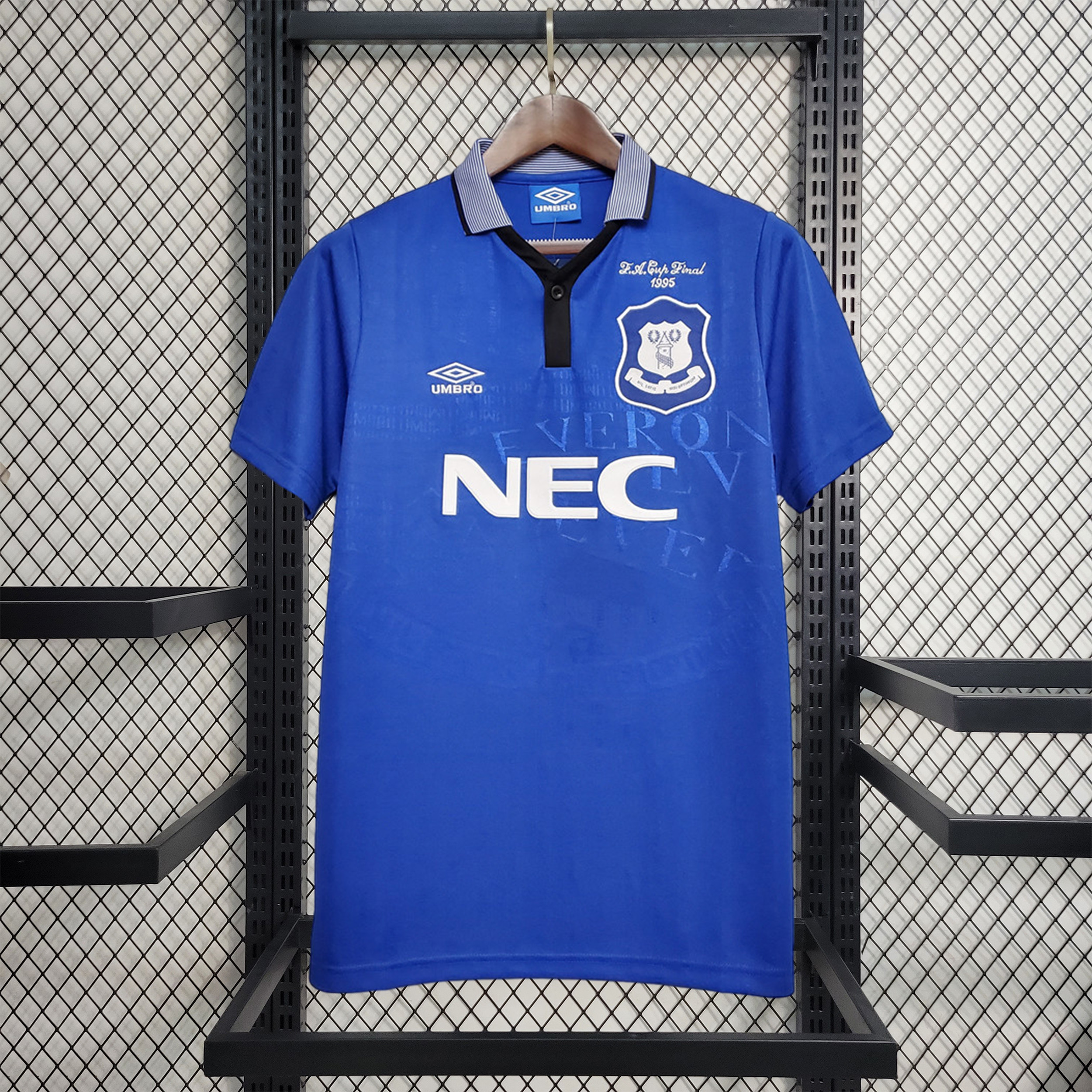 SIUjerseys-Retro Everton 1995 FA Cup Final Jersey