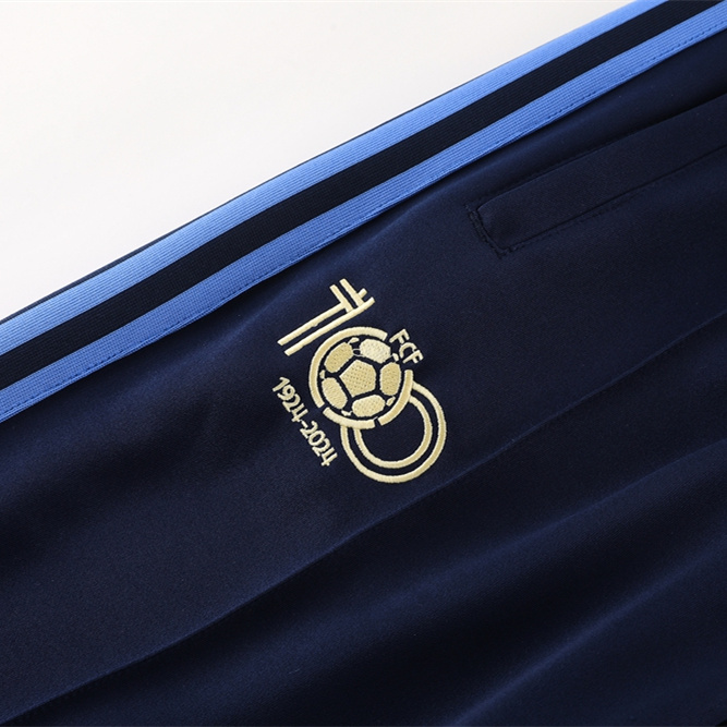 unitedfutballjersey-Colombia 2024 100th Anniversary 24-25 Jacket Training Tracksuit - Deep Blue