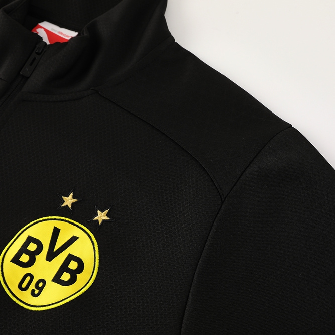 SIUjerseys-Dortmund 24-25 Jacket Training Tracksuit - Black and Yellow